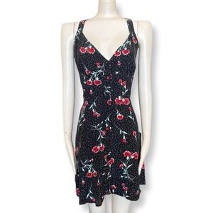 Free People Boho flower Cross-back Mini Dress Size Small